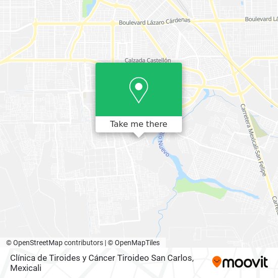 Clínica de Tiroides y Cáncer Tiroideo San Carlos map