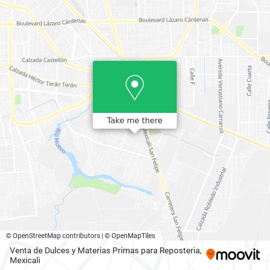 Venta de Dulces y Materias Primas para Reposteria map