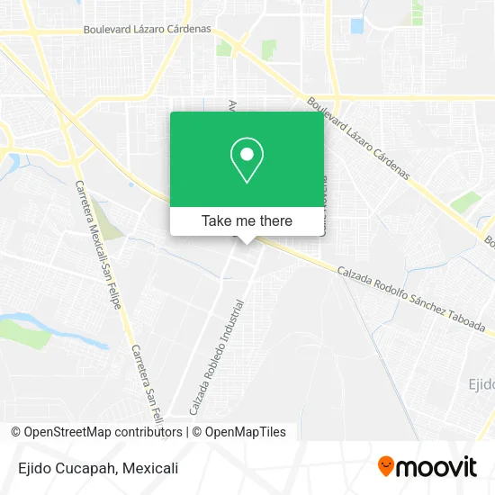 Ejido Cucapah map