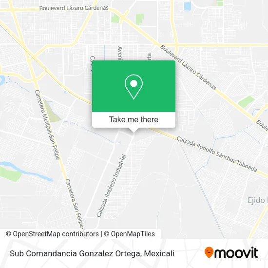 Mapa de Sub Comandancia Gonzalez Ortega