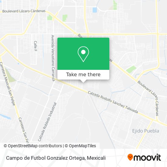 Mapa de Campo de Futbol Gonzalez Ortega
