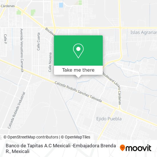 Banco de Tapitas A.C Mexicali -Embajadora Brenda R. map