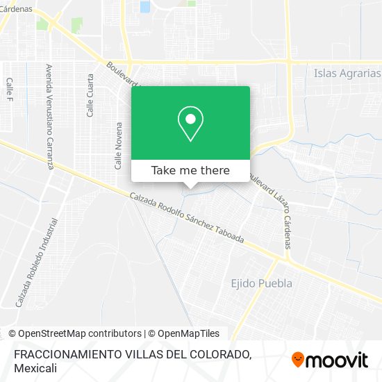 Mapa de FRACCIONAMIENTO VILLAS DEL COLORADO