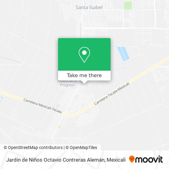 Mapa de Jardin de Niños Octavio Contreras Alemán