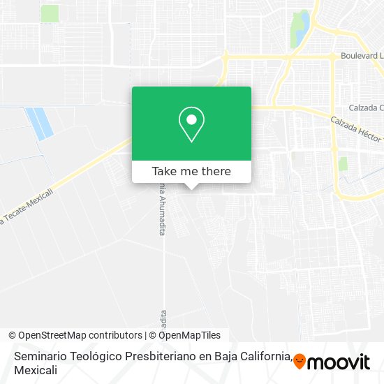 Mapa de Seminario Teológico Presbiteriano en Baja California