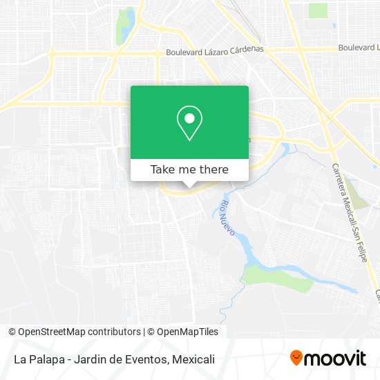 Mapa de La Palapa - Jardin de Eventos