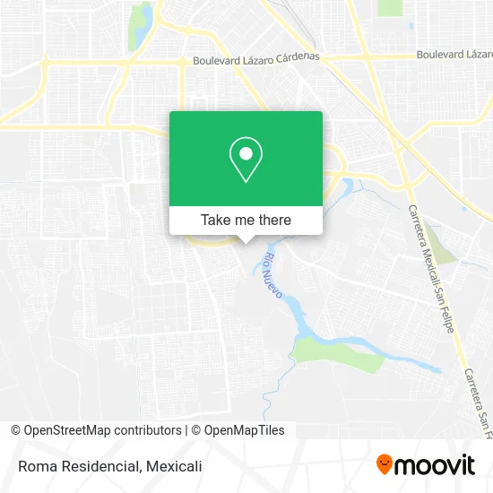 Roma Residencial map