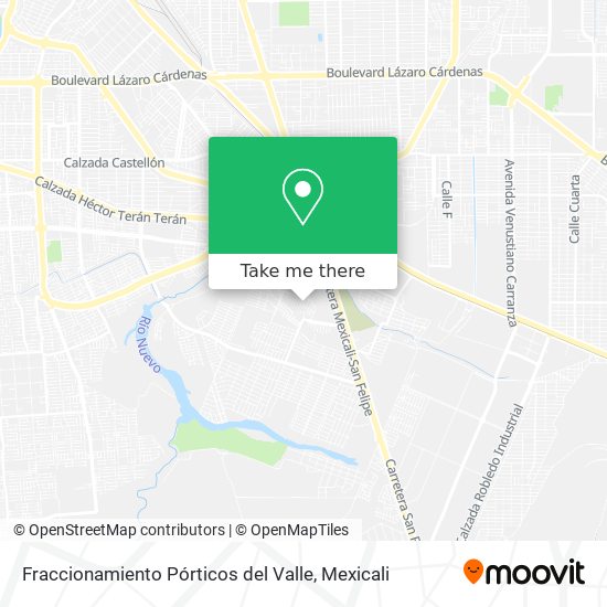 Fraccionamiento Pórticos del Valle map