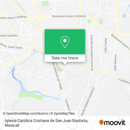 Mapa de Iglesia Católica Cristiana de San Juan Bautista