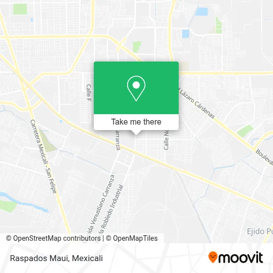 Raspados Maui map
