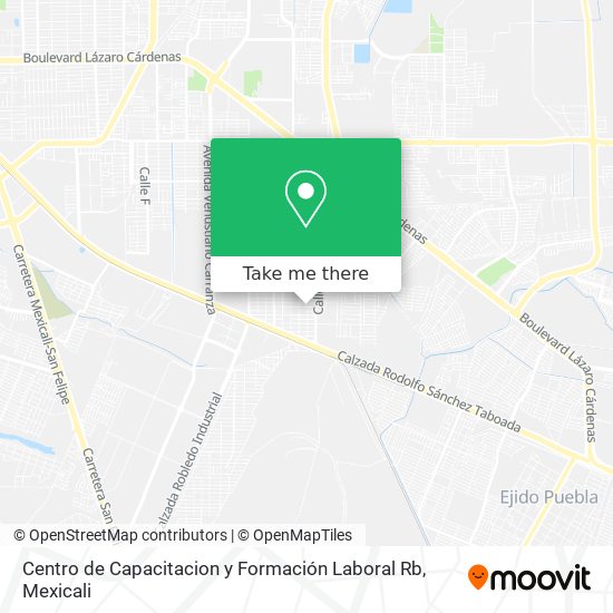 Centro de Capacitacion y Formación Laboral Rb map