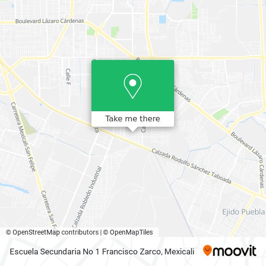 Escuela Secundaria No 1 Francisco Zarco map