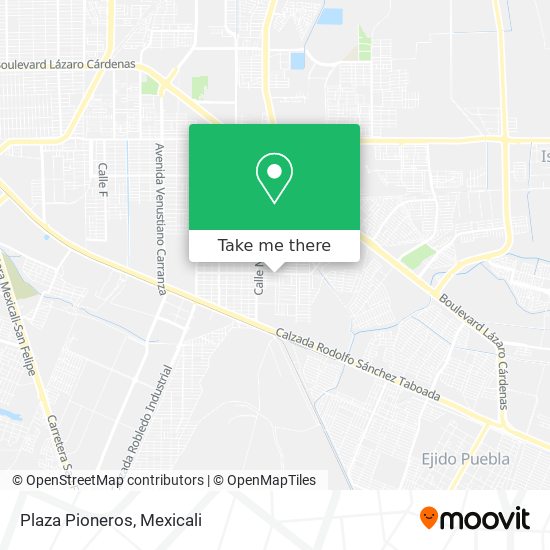 Mapa de Plaza Pioneros
