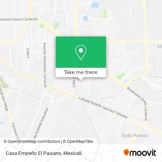Casa Empeño El Paisano map