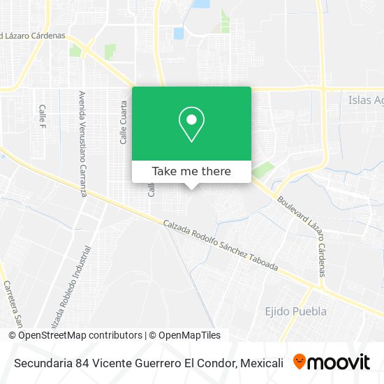 Secundaria 84 Vicente Guerrero El Condor map