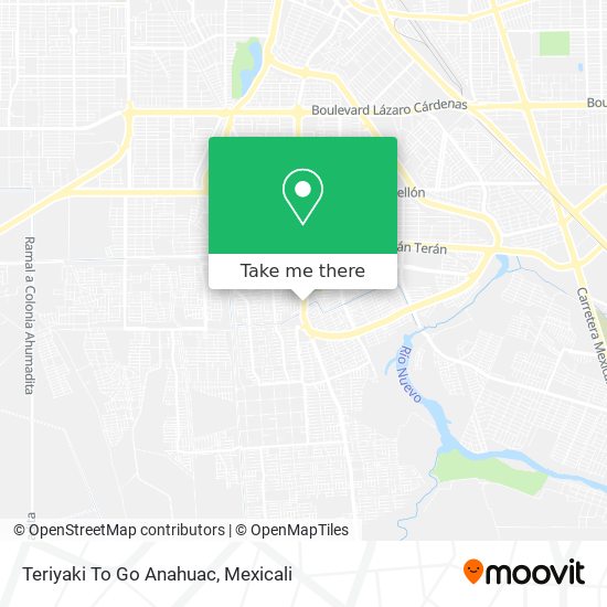 Mapa de Teriyaki To Go Anahuac