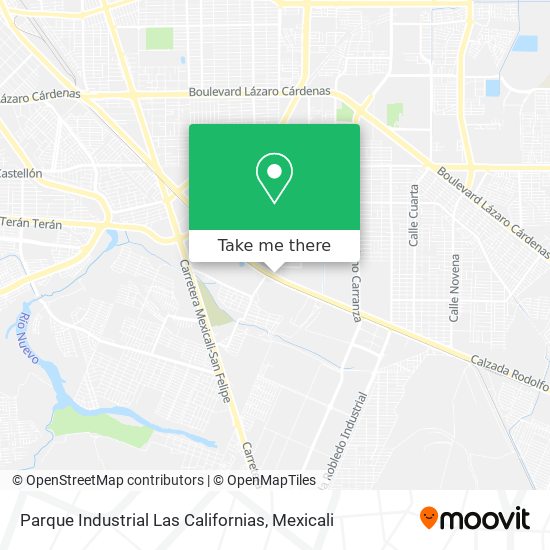 Mapa de Parque Industrial Las Californias