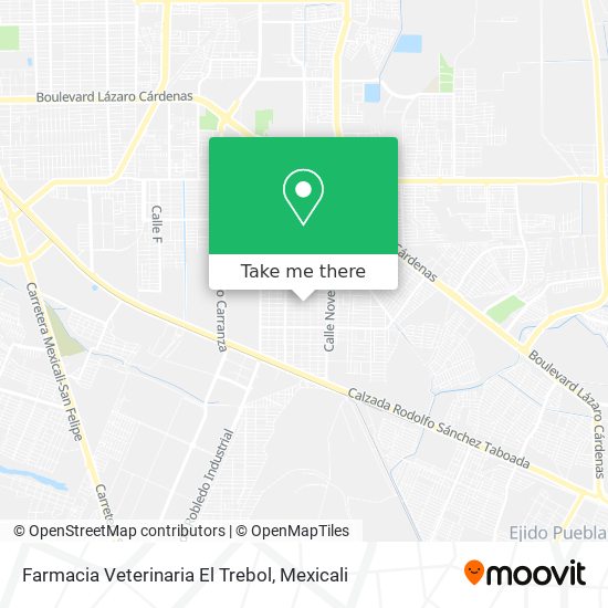 Mapa de Farmacia Veterinaria El Trebol