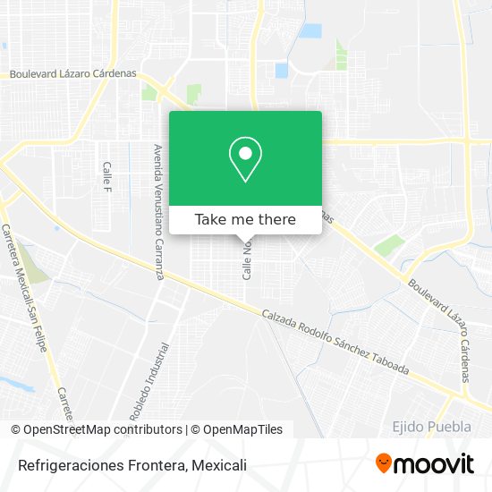 Refrigeraciones Frontera map