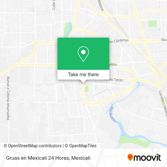 Mapa de Gruas en Mexicali 24 Horas