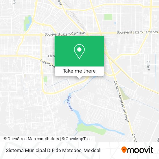 Mapa de Sistema Municipal DIF de Metepec