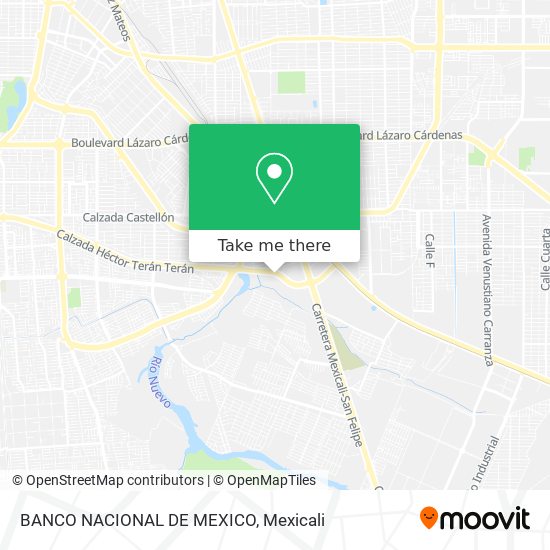 BANCO NACIONAL DE MEXICO map