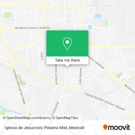Mapa de Iglesia de Jesucristo Palabra Miel