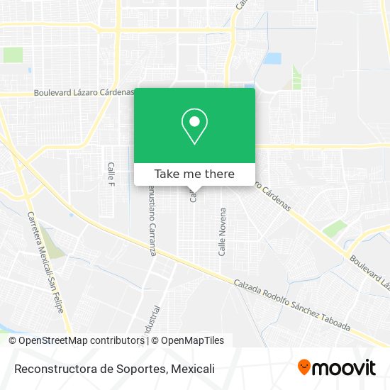 Mapa de Reconstructora de Soportes