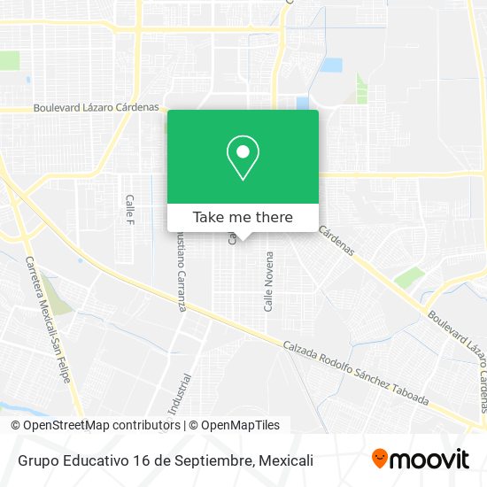 Mapa de Grupo Educativo 16 de Septiembre