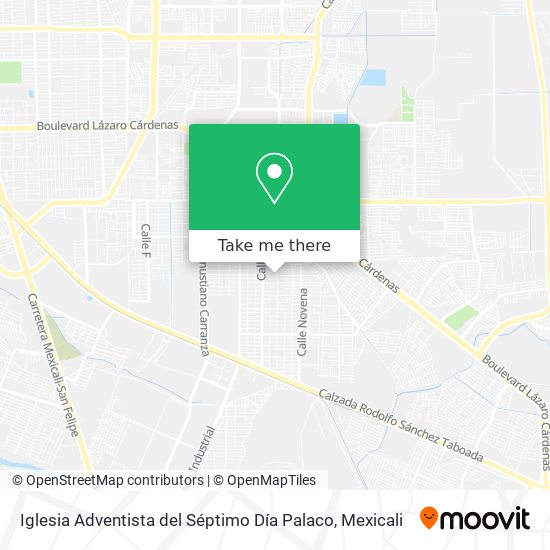 Mapa de Iglesia Adventista del Séptimo Día Palaco