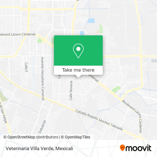 Mapa de Veterinaria Villa Verde