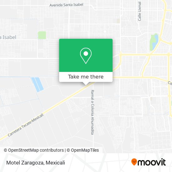 Mapa de Motel Zaragoza