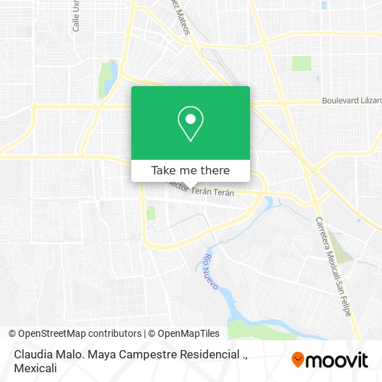 Mapa de Claudia Malo. Maya Campestre Residencial .