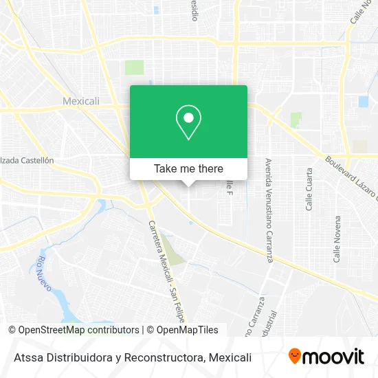 Atssa Distribuidora y Reconstructora map