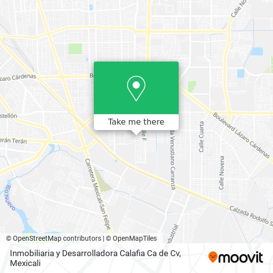 Inmobiliaria y Desarrolladora Calafia Ca de Cv map