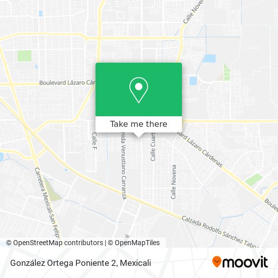 González Ortega Poniente 2 map