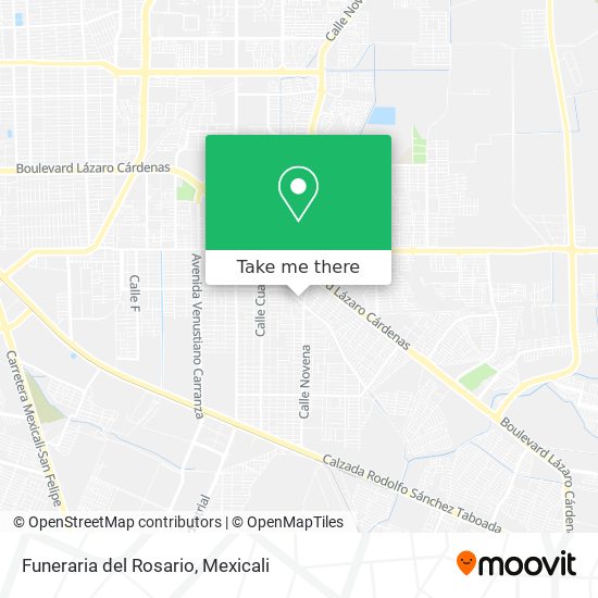 Mapa de Funeraria del Rosario