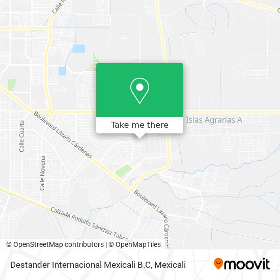 Destander Internacional Mexicali B.C map
