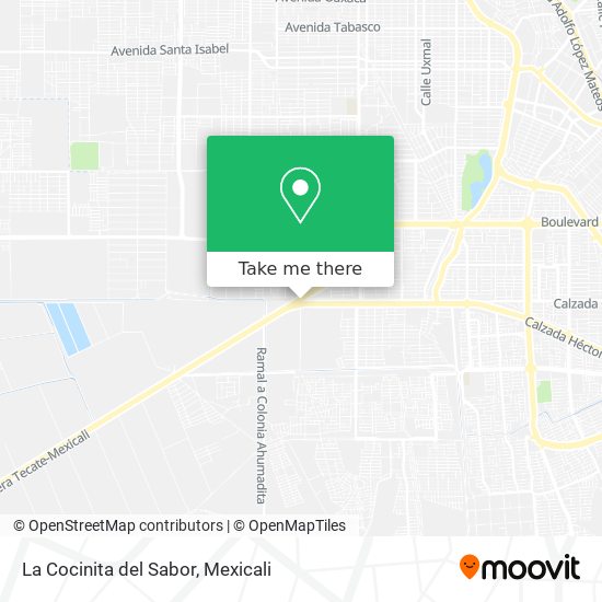 Mapa de La Cocinita del Sabor
