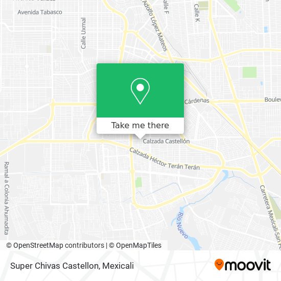 Mapa de Super Chivas Castellon