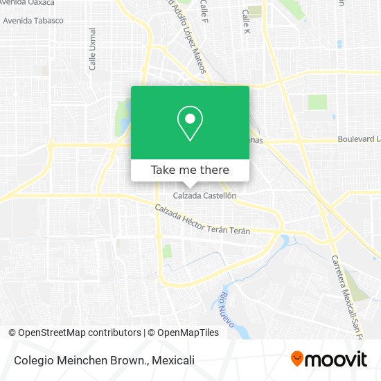 Mapa de Colegio Meinchen Brown.