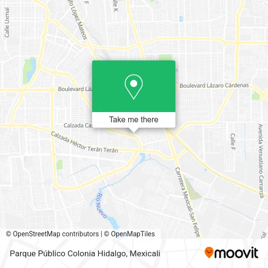 Mapa de Parque Público Colonia Hidalgo