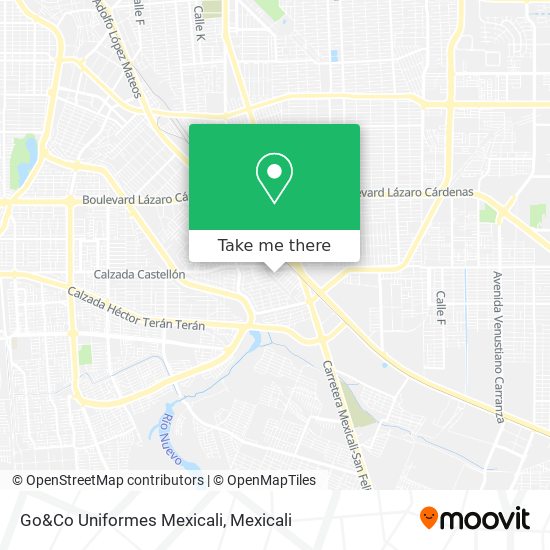 Go&Co Uniformes Mexicali map