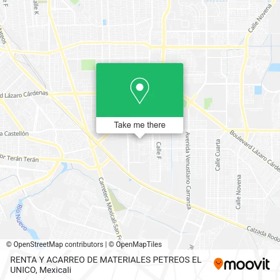 RENTA Y ACARREO DE MATERIALES PETREOS EL UNICO map