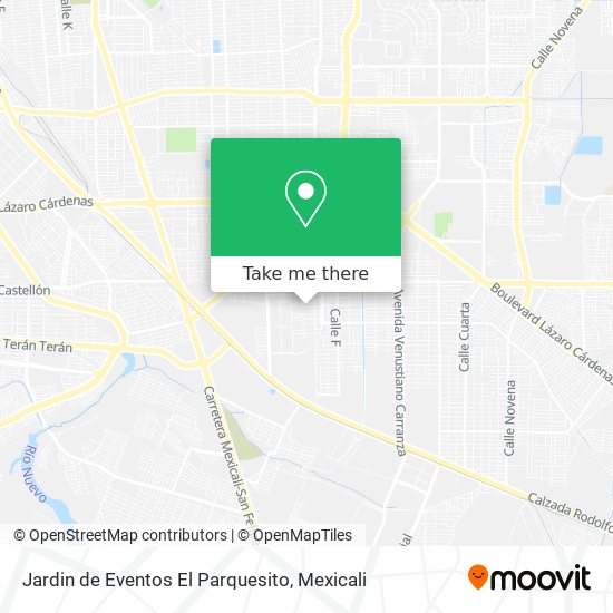 Jardin de Eventos El Parquesito map