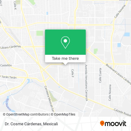 Dr. Cosme Cárdenas map