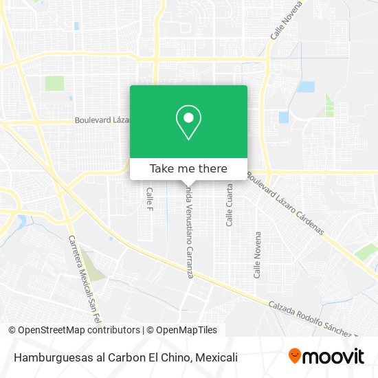 Mapa de Hamburguesas al Carbon El Chino
