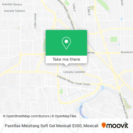 Mapa de Pastillas Meizitang Soft Gel Mexicali $300