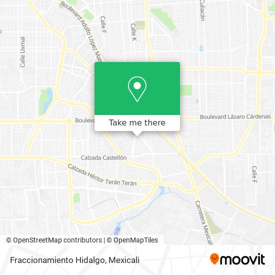 Fraccionamiento Hidalgo map
