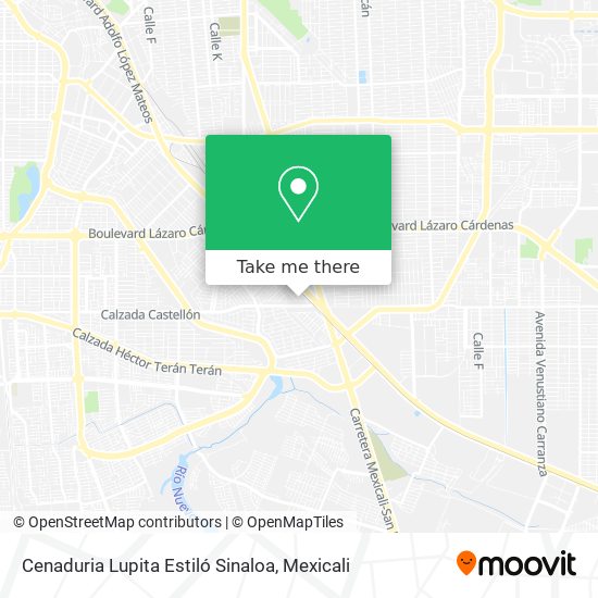 Cenaduria Lupita Estiló Sinaloa map